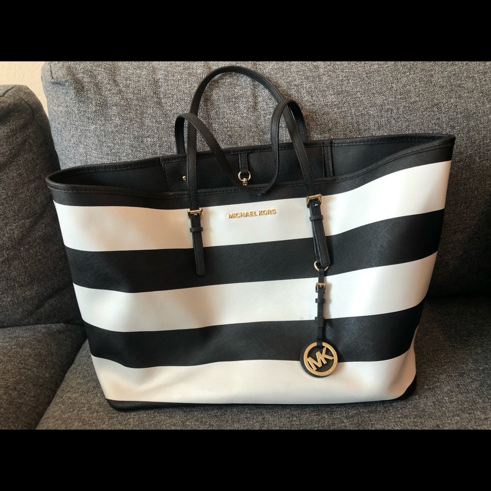 Michael Kors Striped Tote